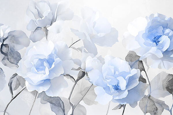 Group of blue flowers Group of blue flowers