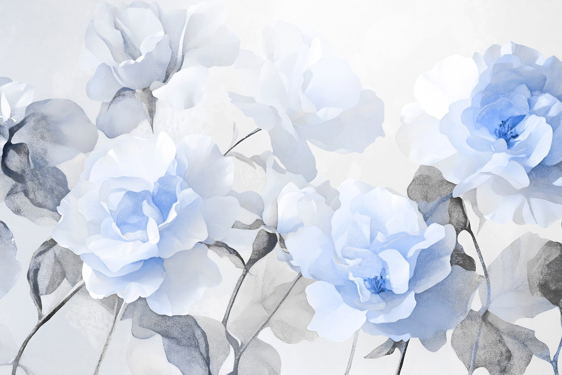 Group of blue flowers