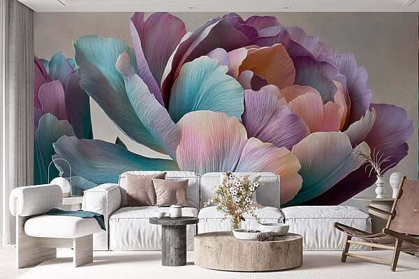 Delicate petals in soft hues