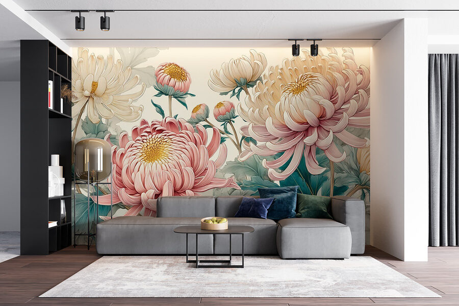 Elegant blooms in soft pastels