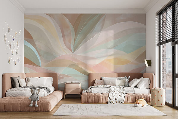 Colorful swirly lines on a brown background Colorful swirly lines on a brown background