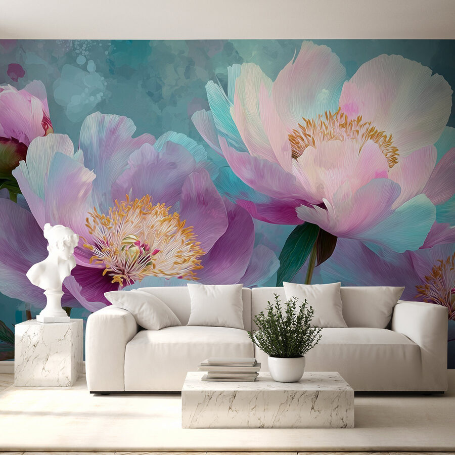 Delicate blooms in soft pastel hues Delicate blooms in soft pastel hues