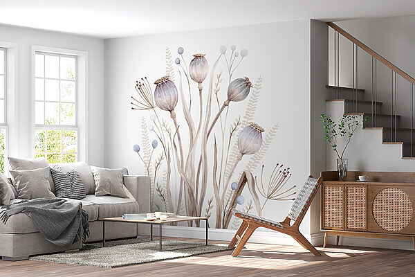 Watercolor painting of flowers and plants Watercolor painting of flowers and plants