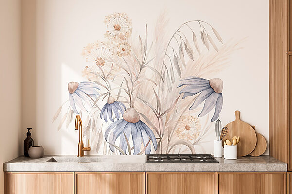Watercolor painting of flowers and plants Watercolor painting of flowers and plants