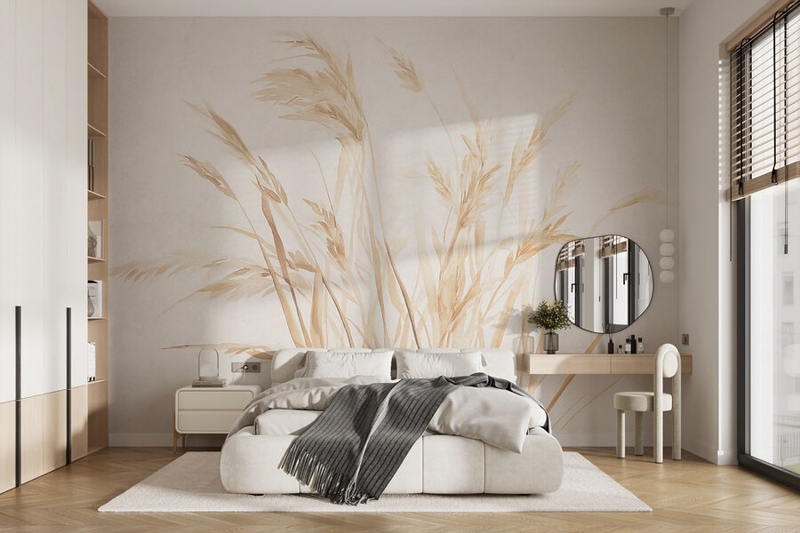Delicate grasses against a soft background