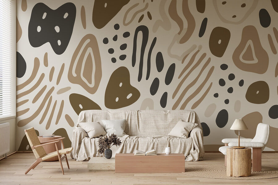 Pattern of brown and black spots