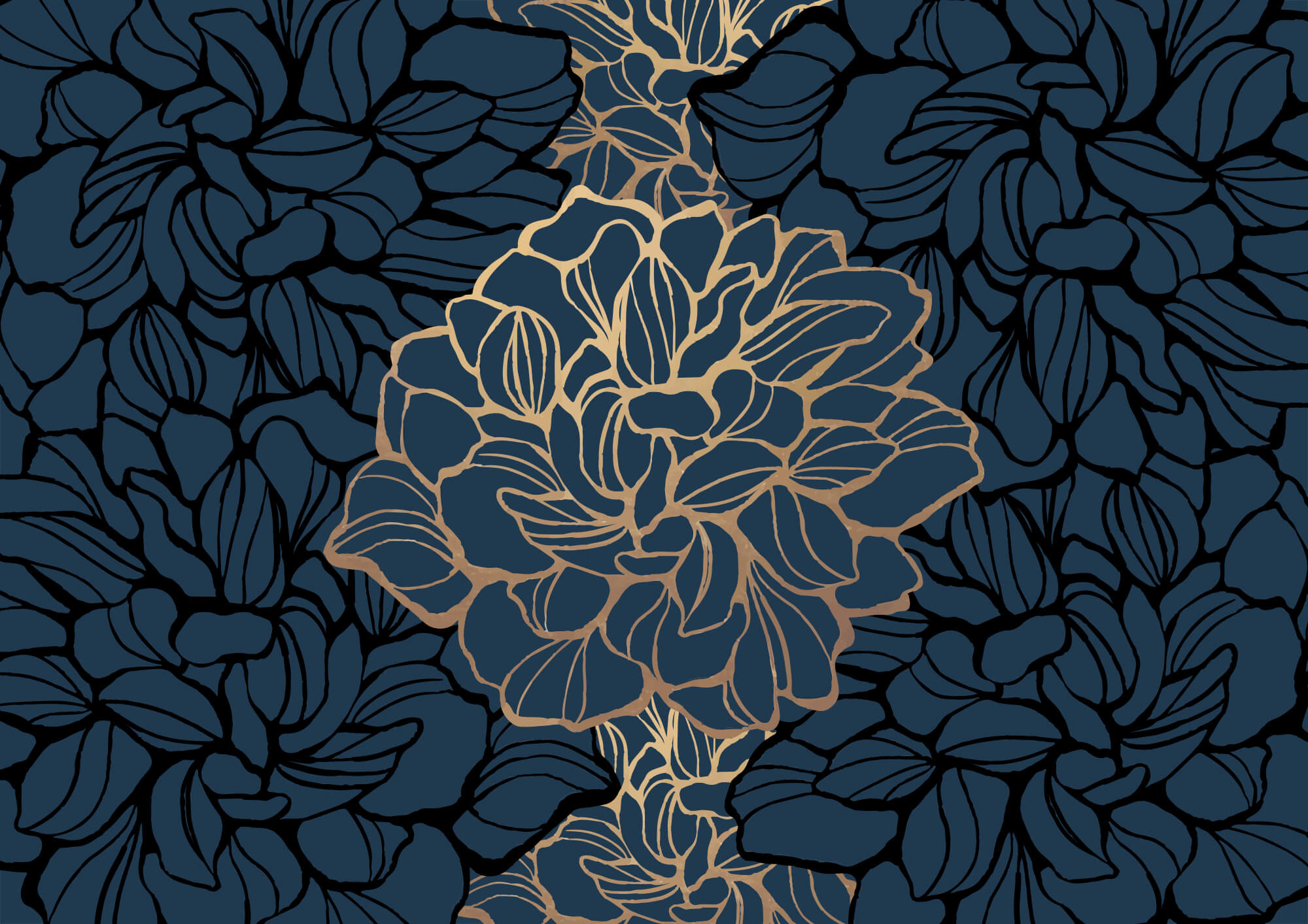 t00003p - Bold floral design on dark background - tegory
