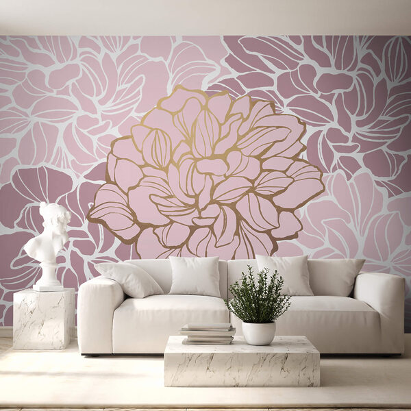 Wall murals Pink and white flower (SKU: t00003v1) Wall murals Wall murals Pink and white flower (SKU: t00003v1)