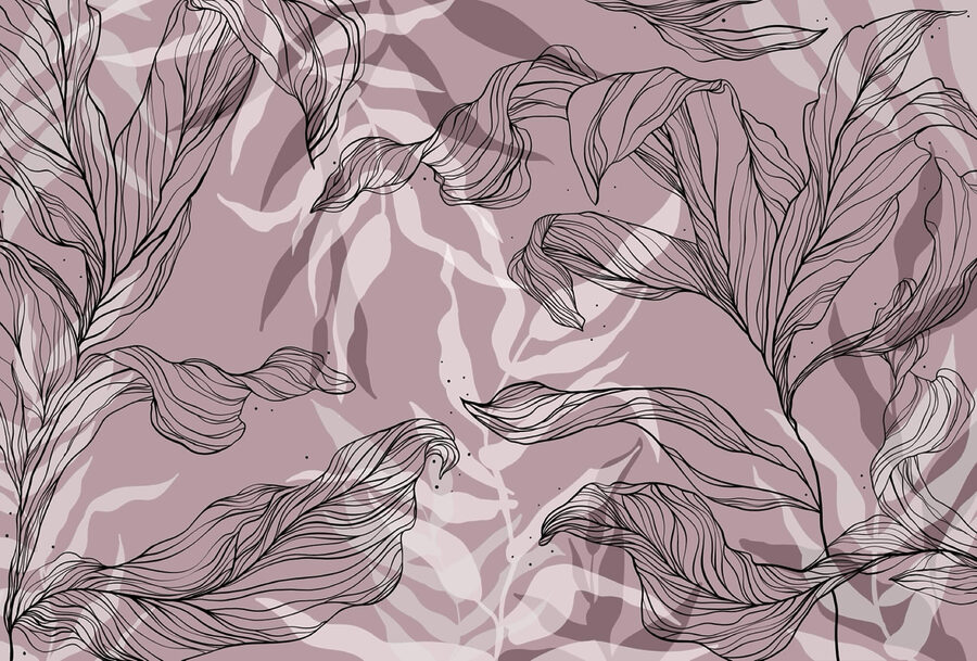 t00009v1p 900x609 - Drawing of leaves on a pink background - tegory