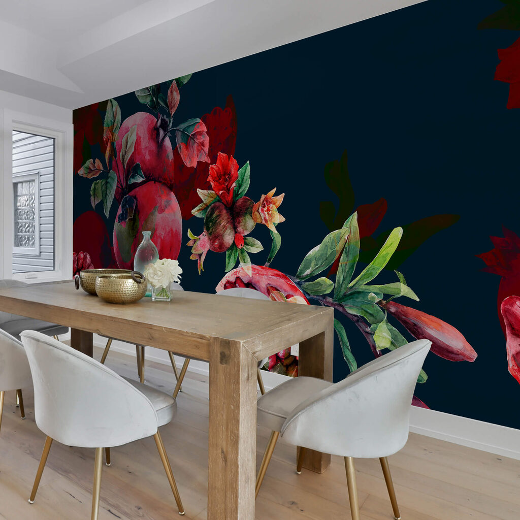 Pattern of pomegranates and flowers Pattern of pomegranates and flowers