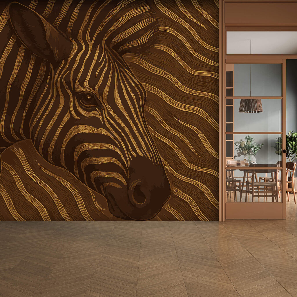 Zebra in abstract swirls of color t00011pih2ms 1024x1024 - Zebra in abstract swirls of color