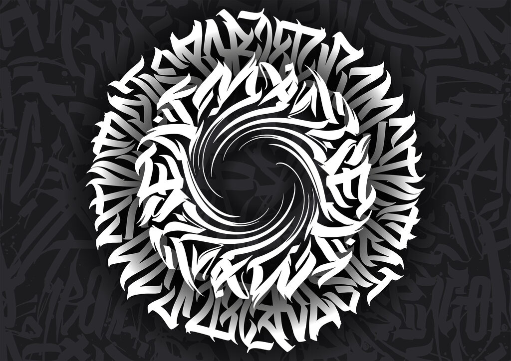 Circular pattern with letters in it t00013p 1024x724 - Circular pattern with letters in it - tegory