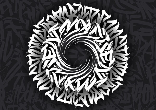 Circular pattern with letters in it t00013p 600x424 - Circular pattern with letters in it - tegory