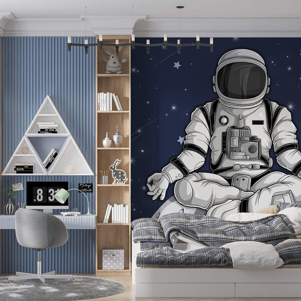 An astronaut sitting on the moon An astronaut sitting on the moon