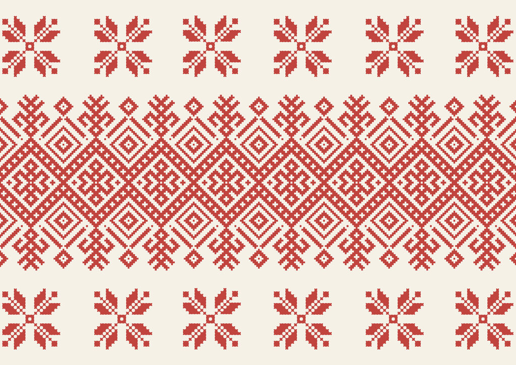 Red and white pattern Red and white pattern
