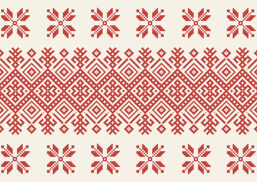 Red and white pattern Red and white pattern