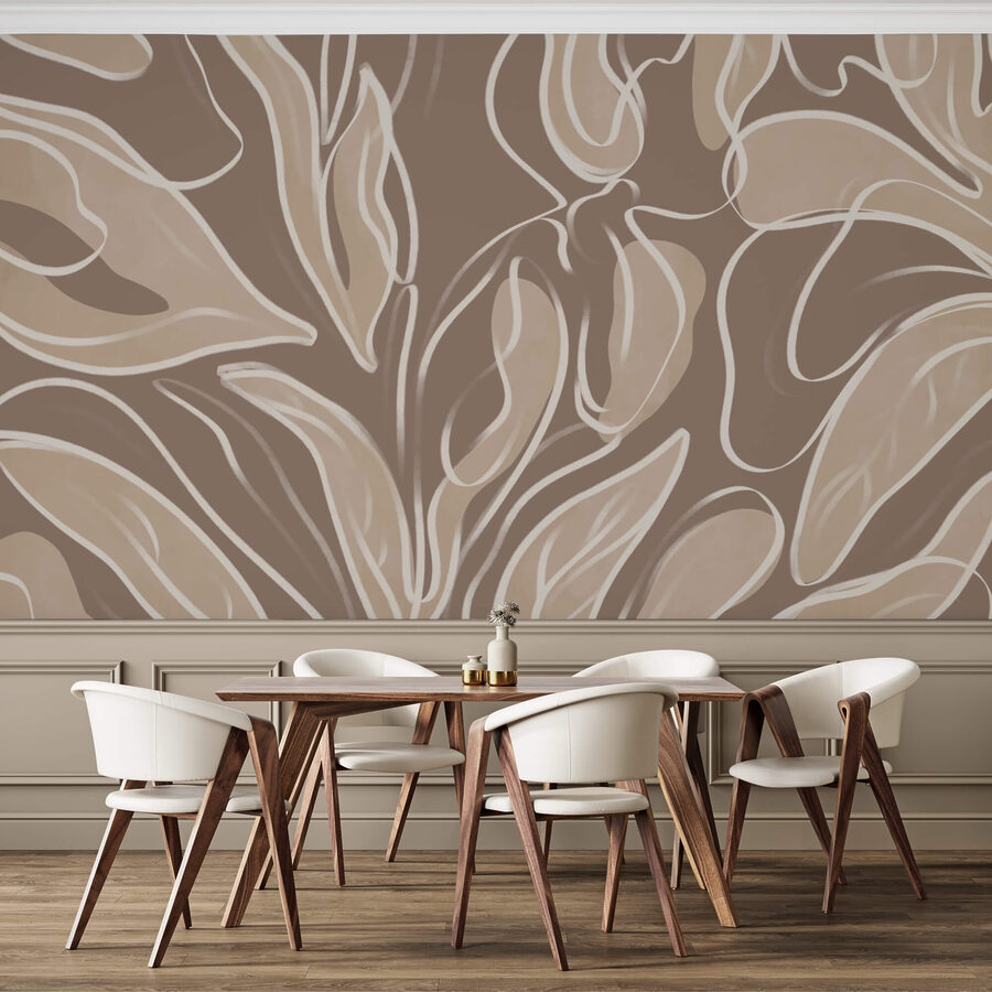 Soft organic shapes in neutral tones Soft organic shapes in neutral tones