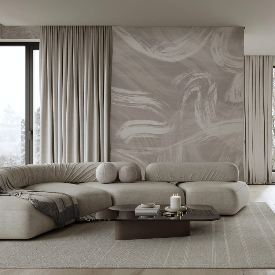 White and gray background
