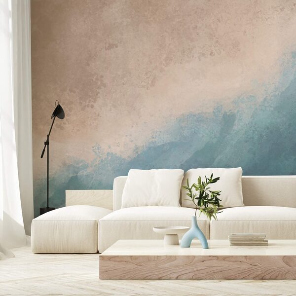 Wall murals Wall murals Blue and white water (SKU: t00036)