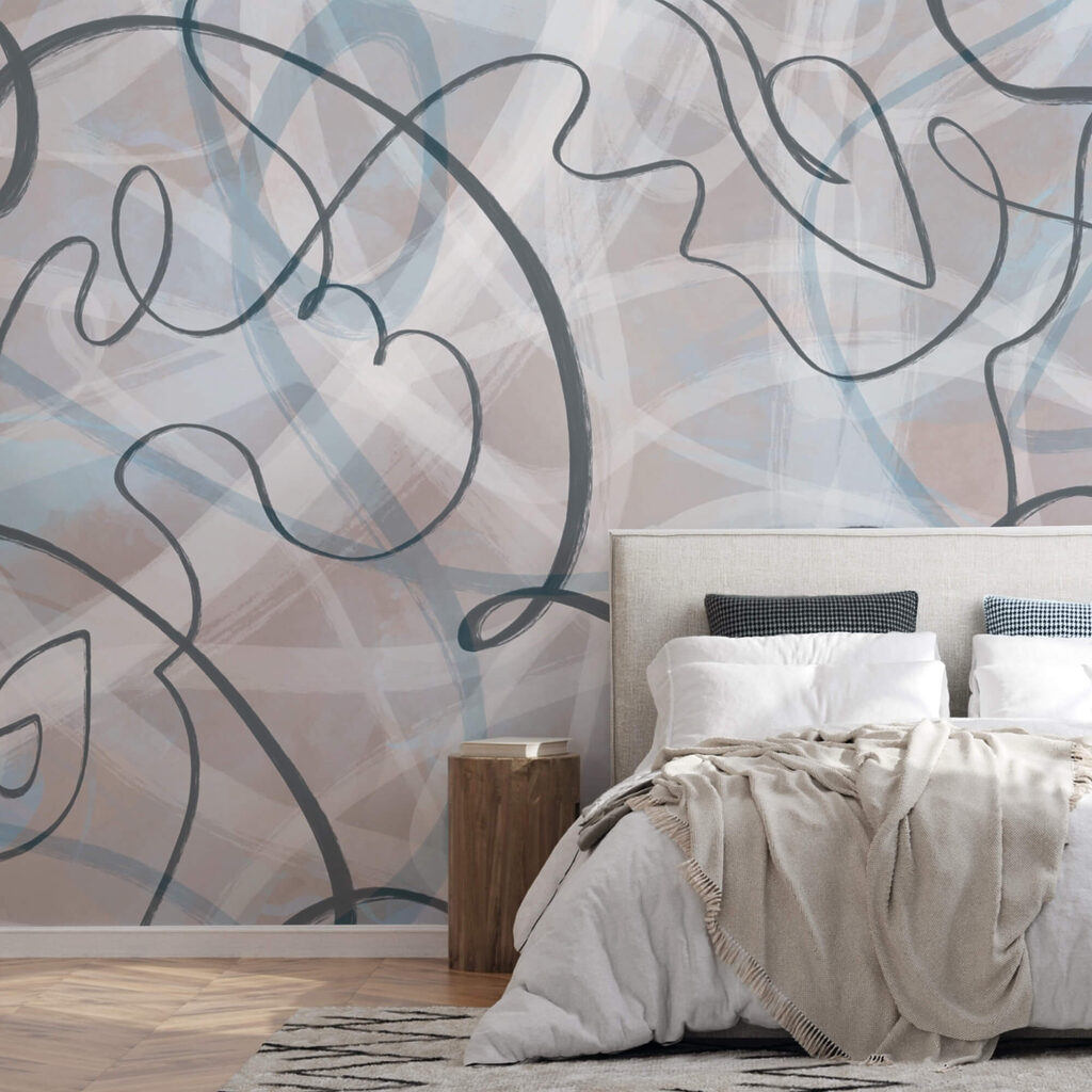 Flowing lines and soft hues blend Flowing lines and soft hues blend