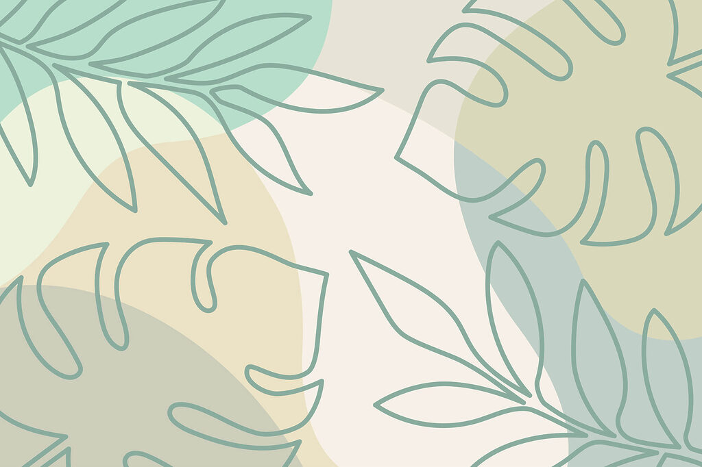 Pattern of leaves and circles Pattern of leaves and circles