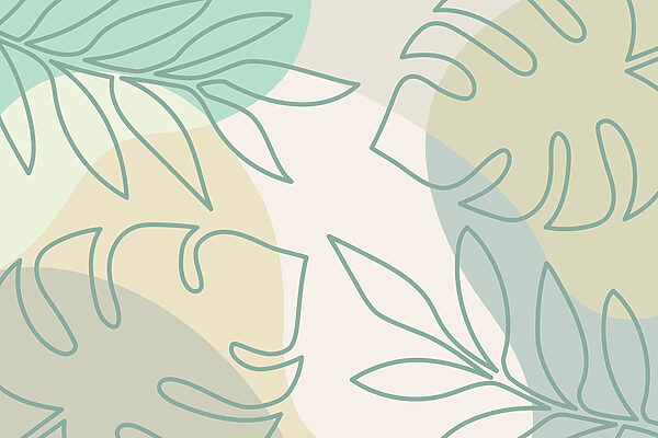 Pattern of leaves and circles Pattern of leaves and circles