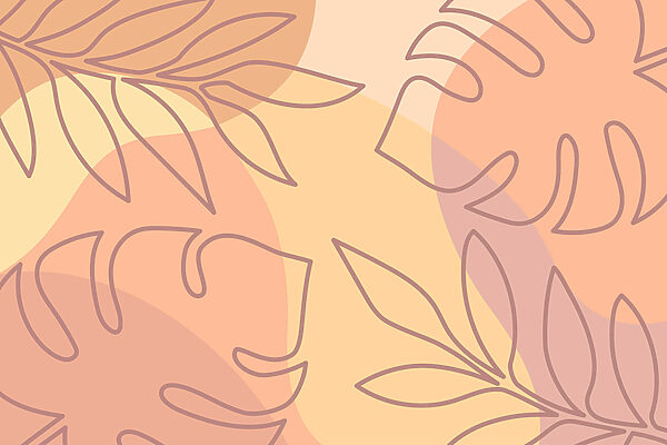 Pattern of leaves on a colorful background Pattern of leaves on a colorful background