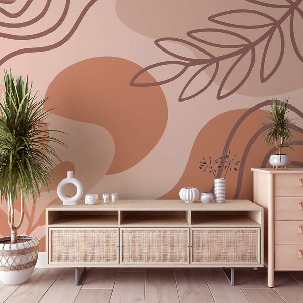 Abstract shapes in earthy tones Abstract shapes in earthy tones