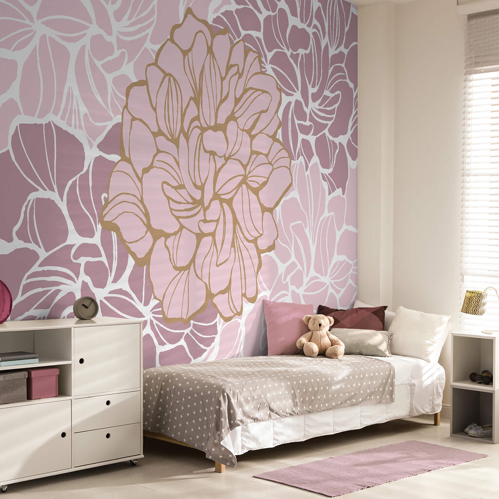 Pink and white flower