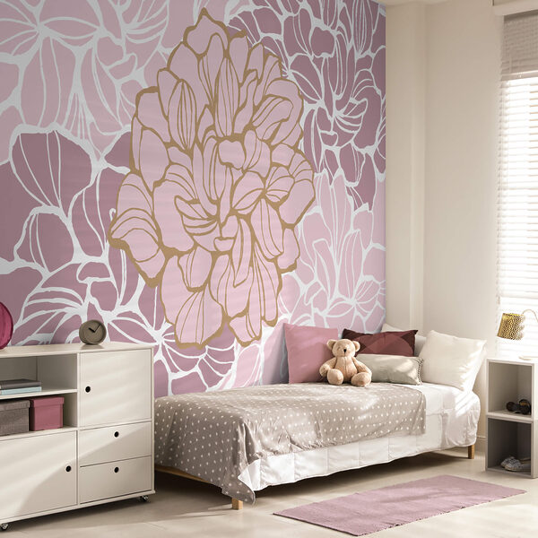 Pink and white flower