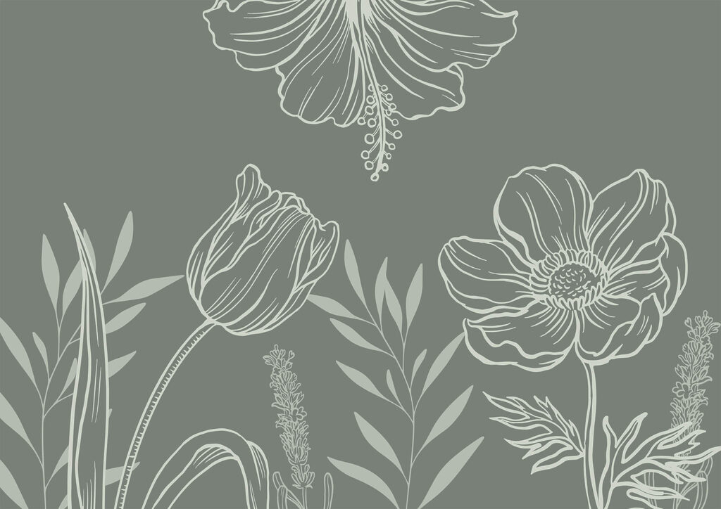 Soft blooms on a muted backdrop Soft blooms on a muted backdrop