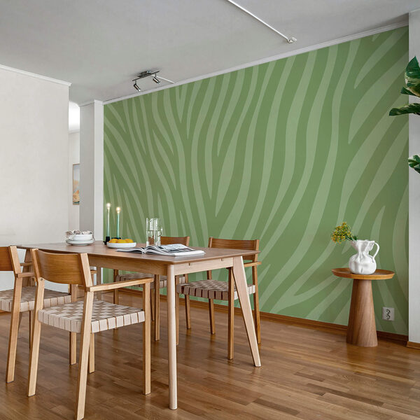 Green and white zebra print Green and white zebra print
