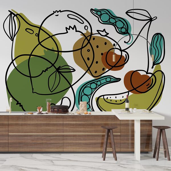 Drawing of different fruits Drawing of different fruits