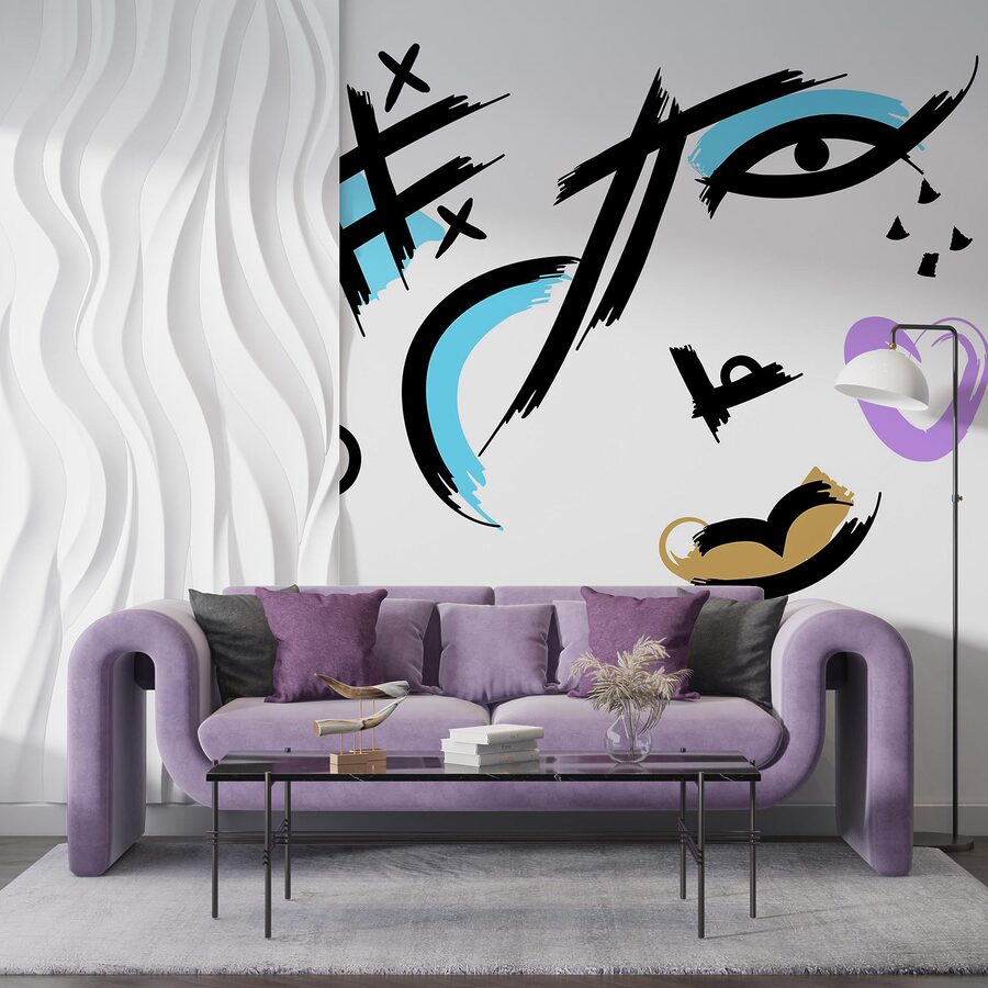 Artistic expression in vibrant strokes.