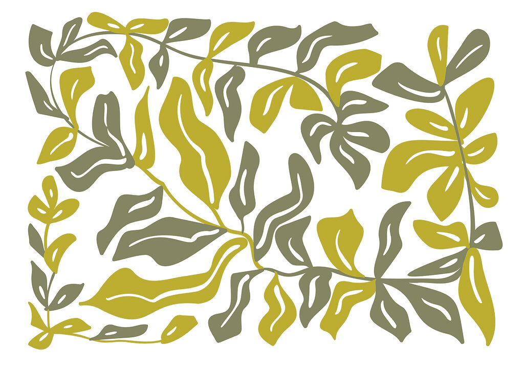 Drawing of leaves and flowers Drawing of leaves and flowers