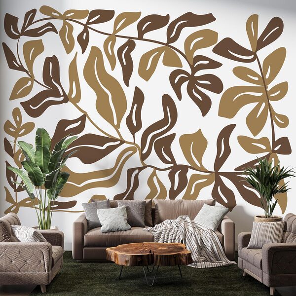 Brown and tan leaves Brown and tan leaves