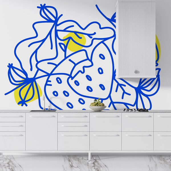 Drawing of fruits and leaves Drawing of fruits and leaves