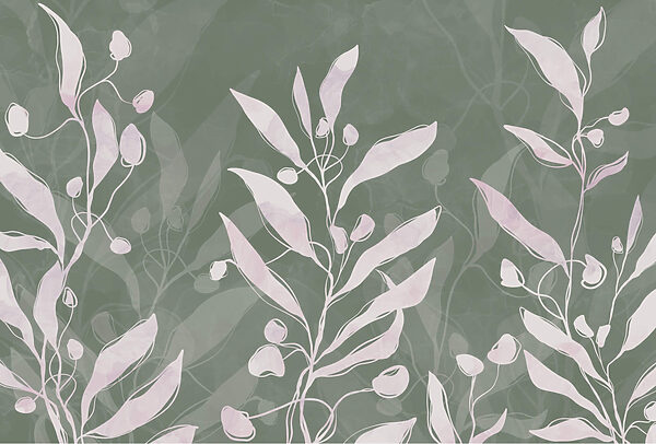 Delicate leaves on a muted background Delicate leaves on a muted background