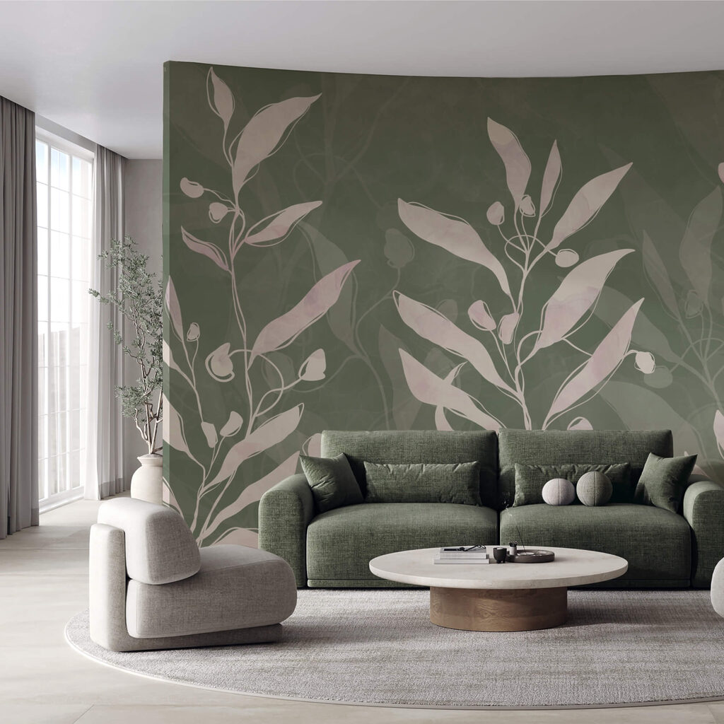 Delicate leaves on a muted background Delicate leaves on a muted background