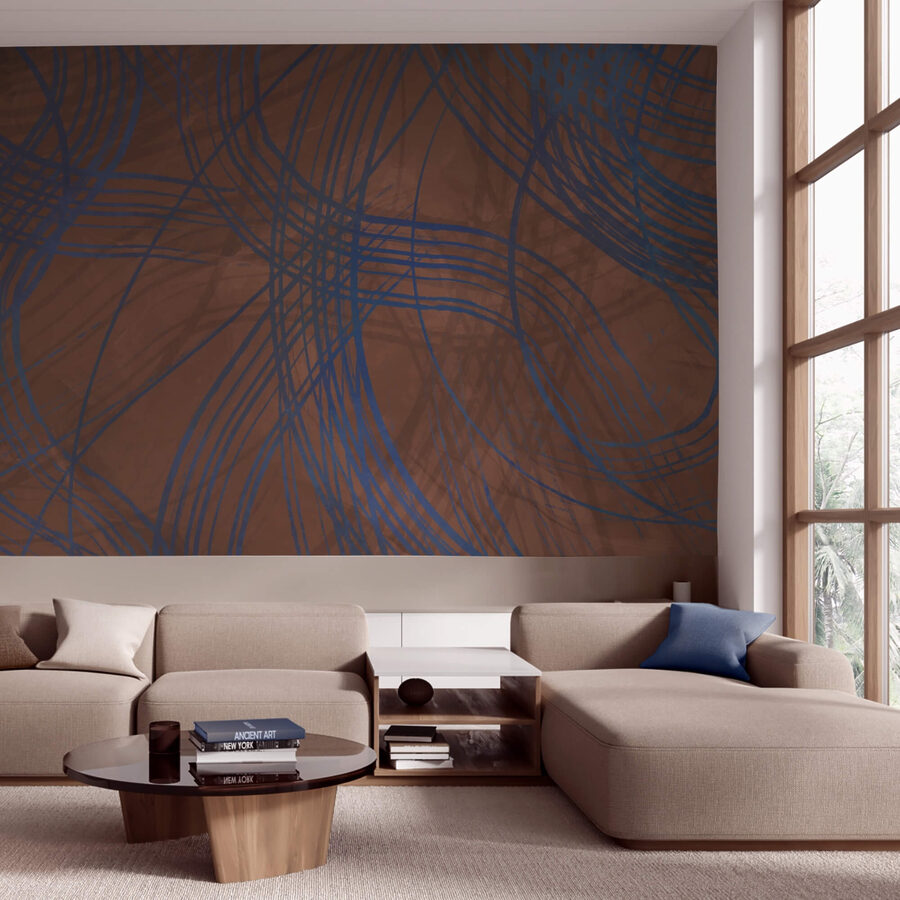 Brown and blue background with lines Brown and blue background with lines