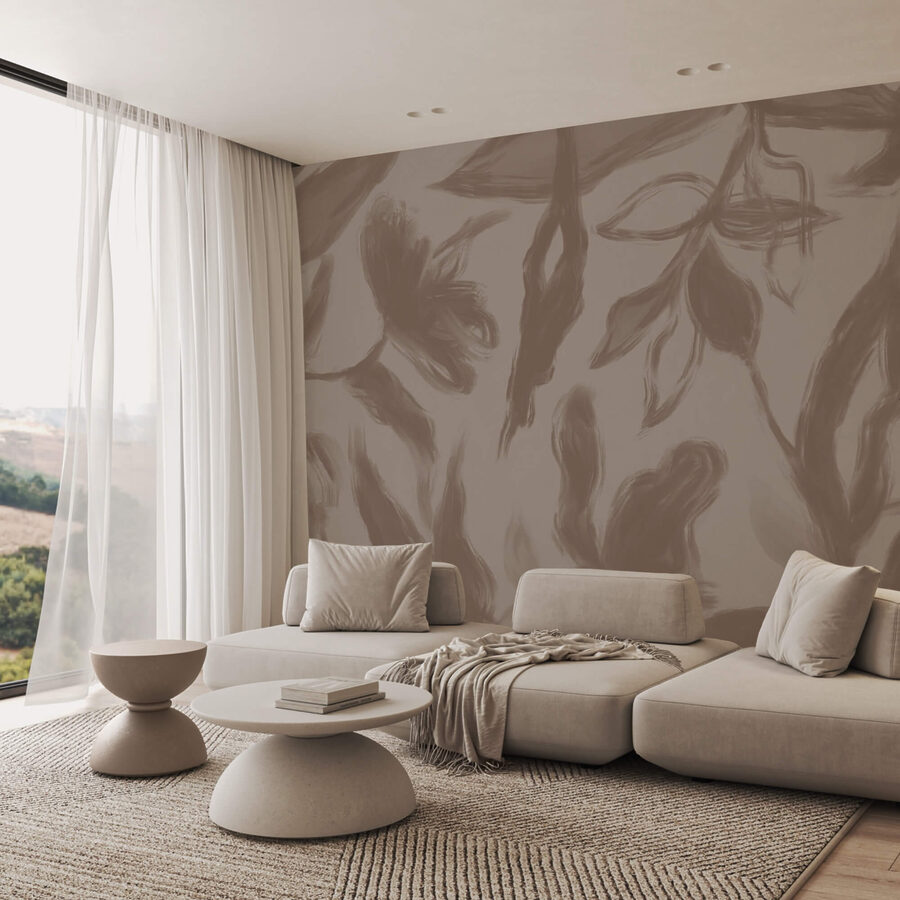 Elegant floral patterns in soft tones Elegant floral patterns in soft tones