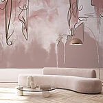 Wall murals Drawing of a bottle