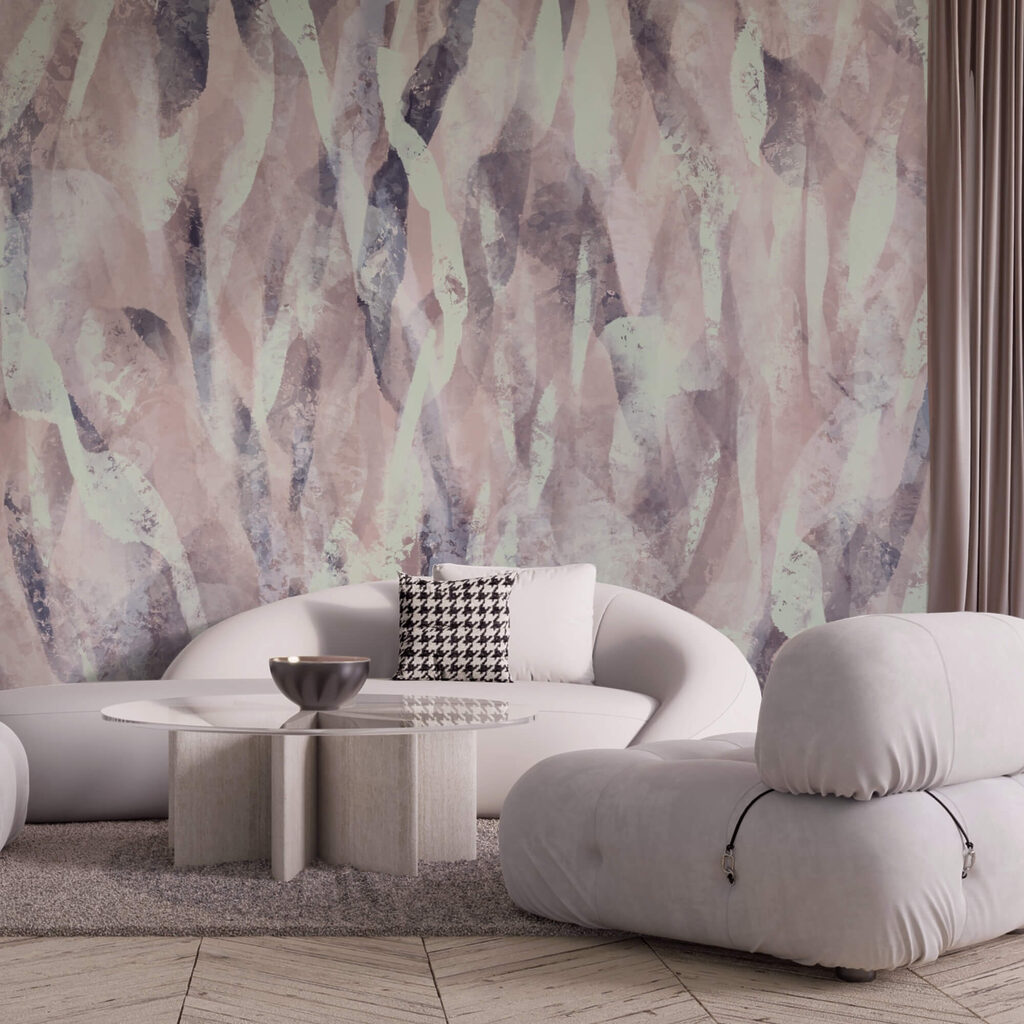 - Soft hues create gentle movement