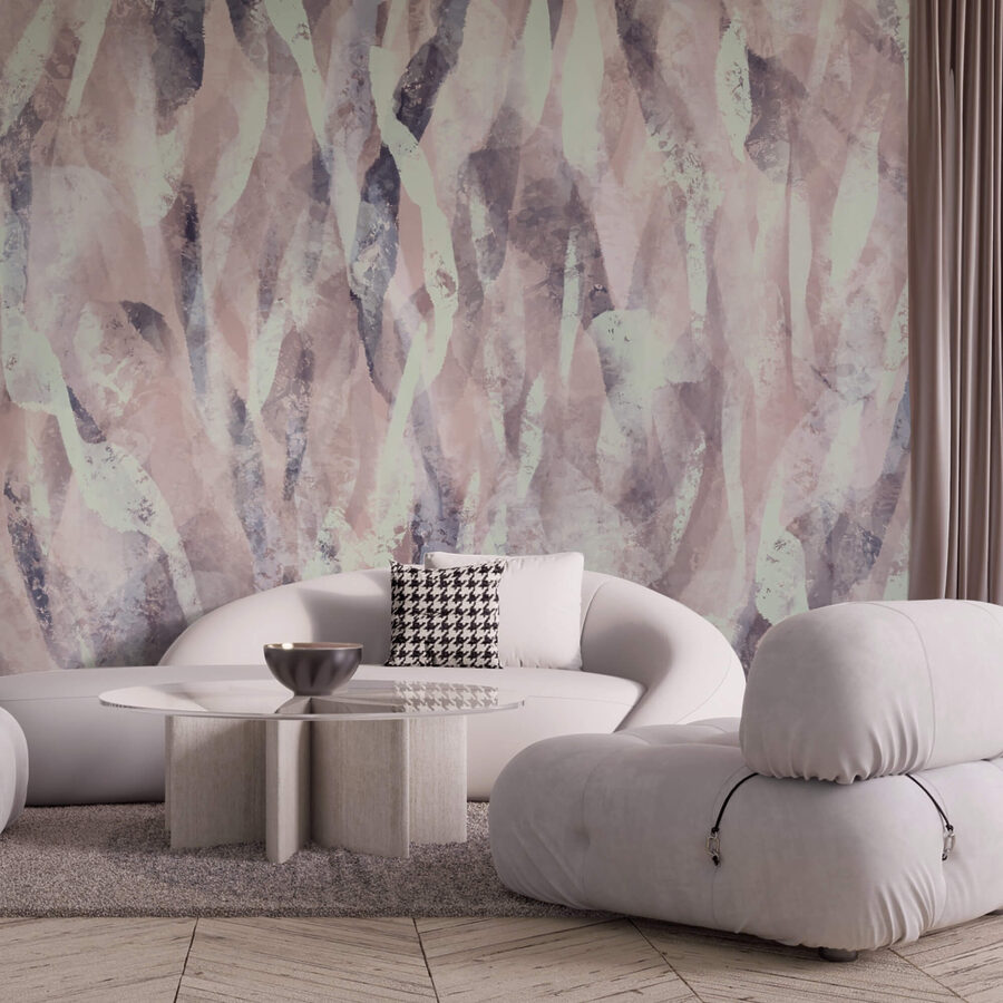 - Soft hues create gentle movement.
