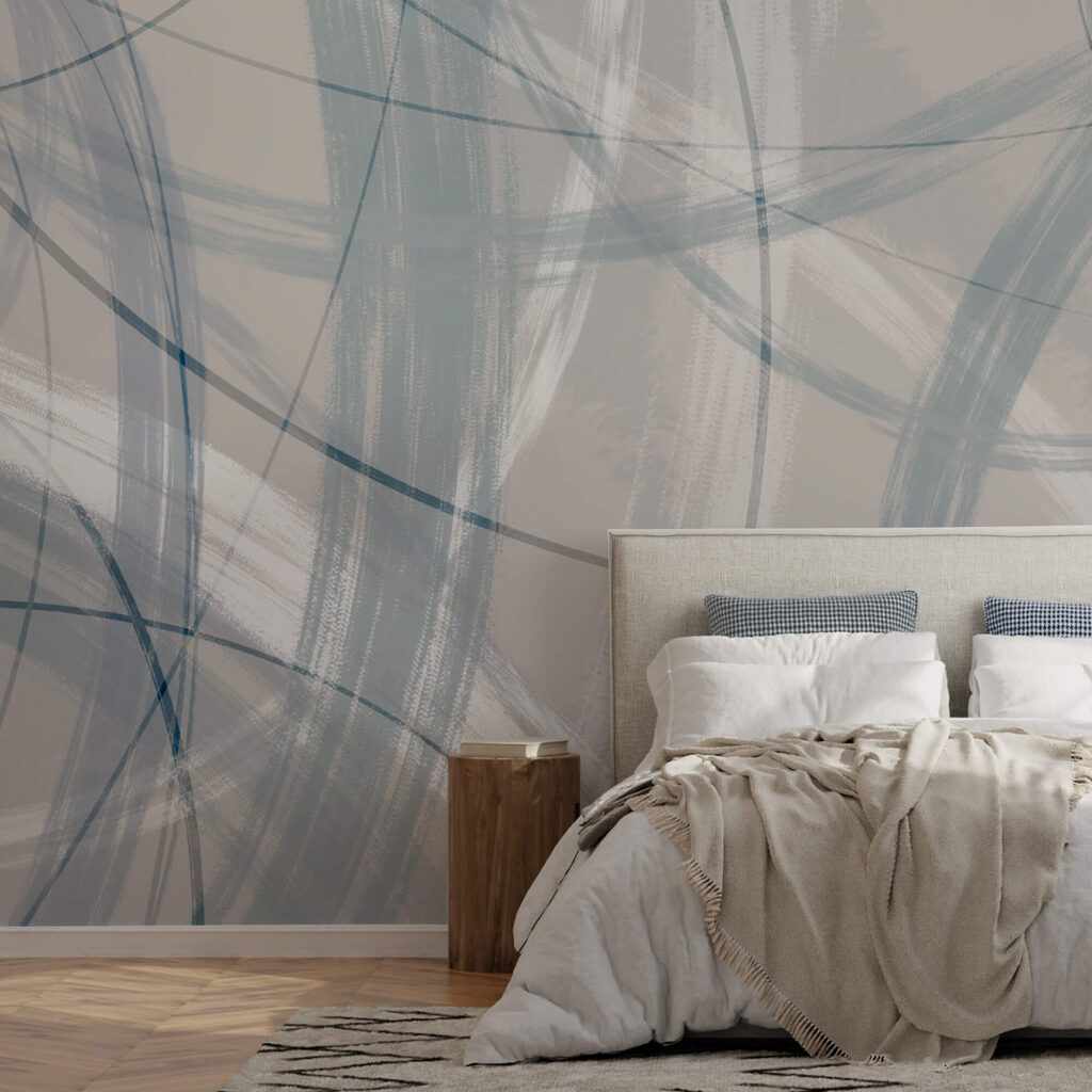 Grey and white background with circles and lines