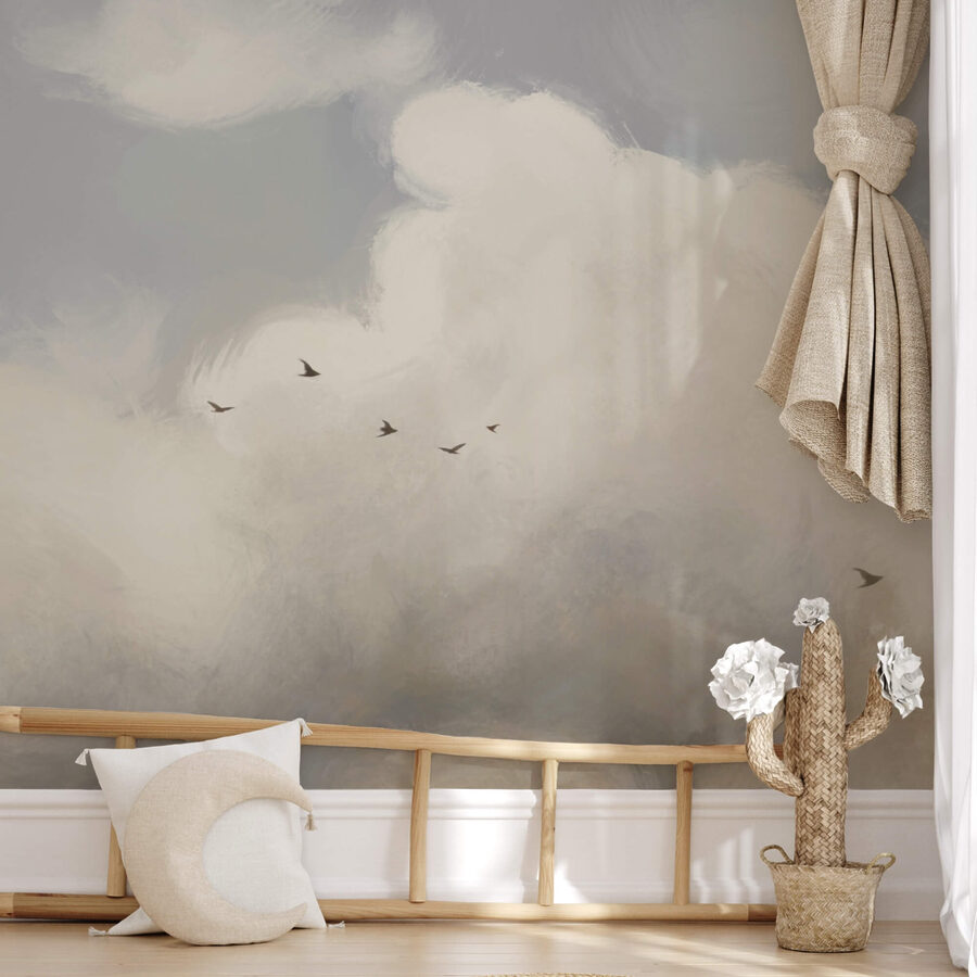 Birds flying birds in the sky
