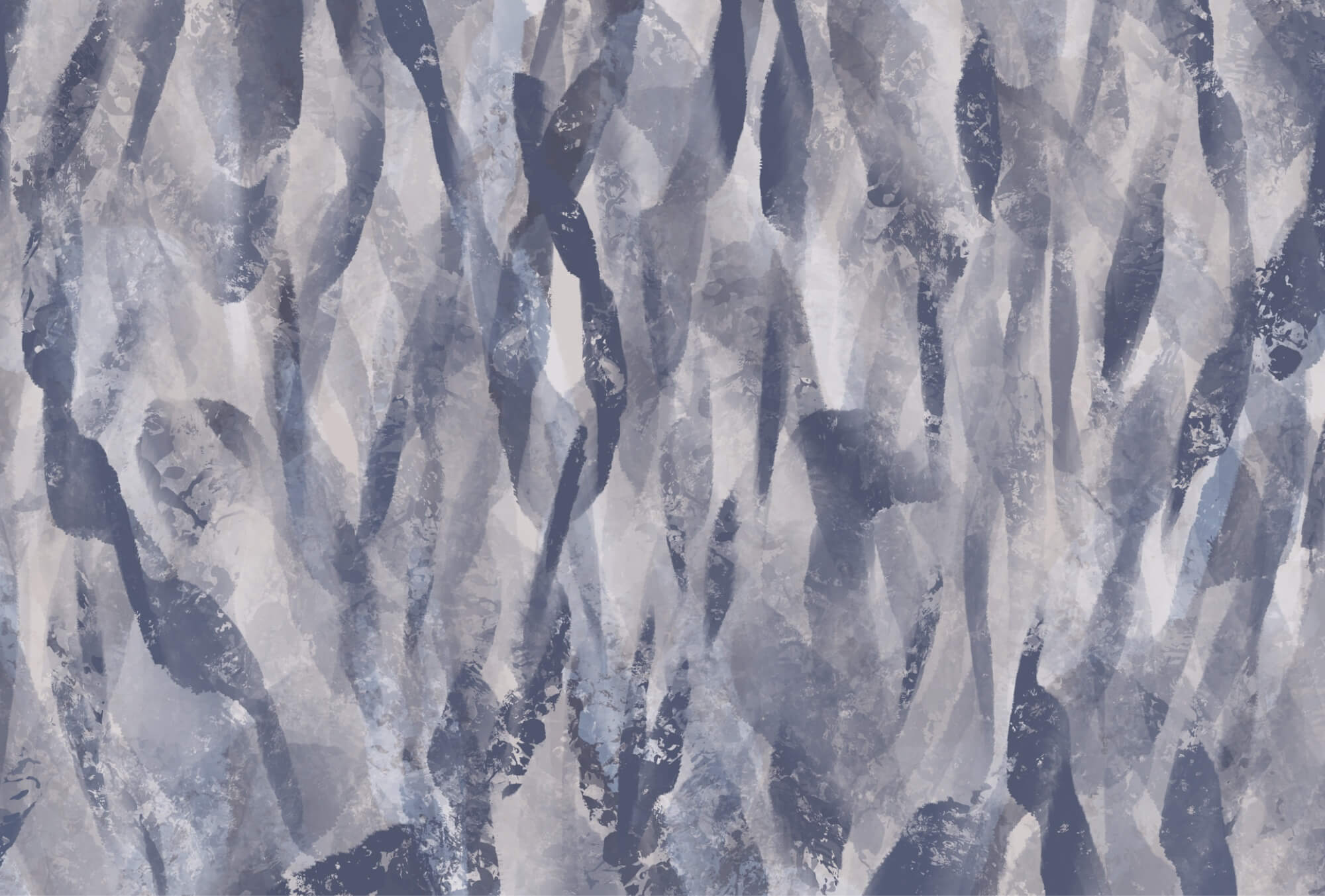 Flowing patterns in cool tones