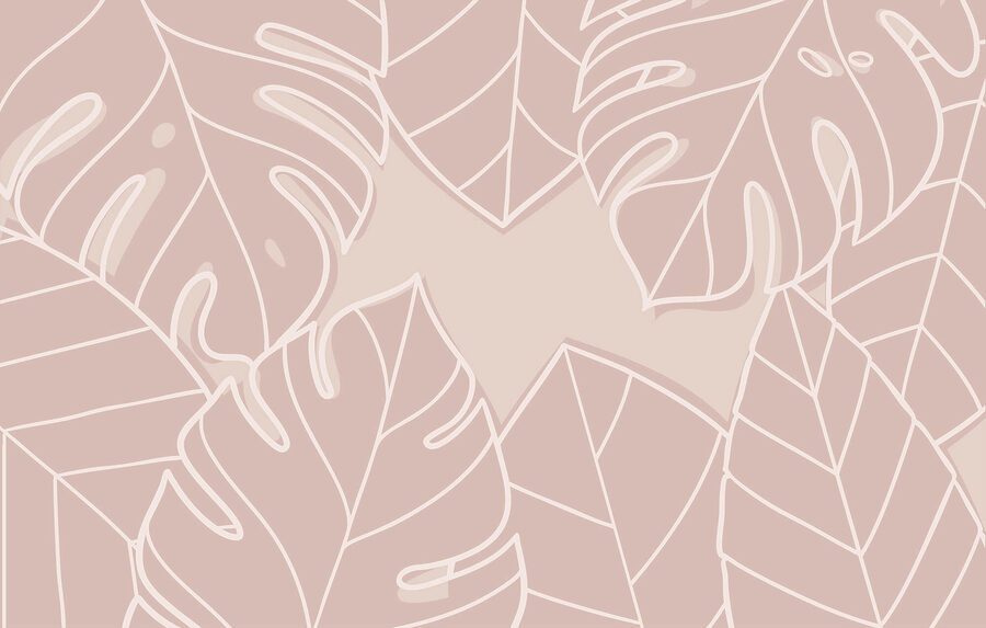 Pink and white leaf pattern Pink and white leaf pattern