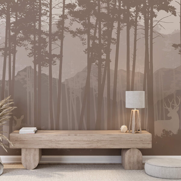 Wall murals Butterfly flying over a flower field (SKU: u95406)