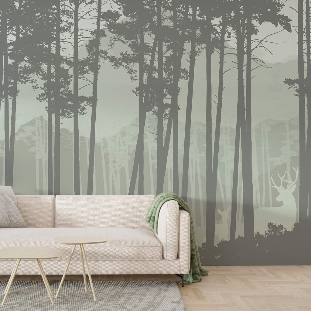 Group of trees in a forest Group of trees in a forest